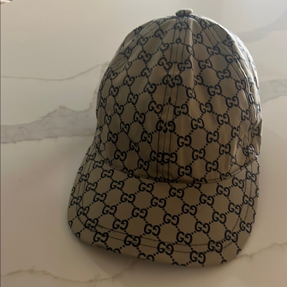 Gucci Beige Monogram Cap